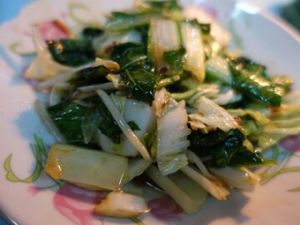 stir fried vegetables  at Sun Flower Restaurant in Nyaungshwe