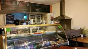 display fridge at The Coffee Box in Leamington Spa