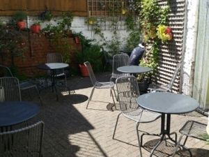 patio at The Larder in East London