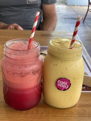 Fresh juices and smoothies  at Cafe One 3 in Whitsunday