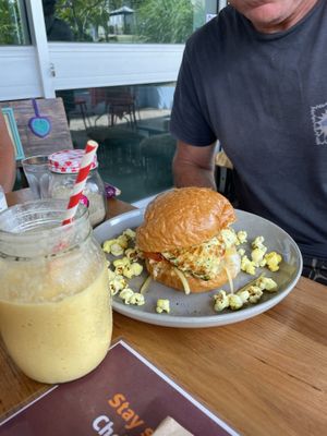 Vegetarian burgers  at Cafe One 3 in Whitsunday