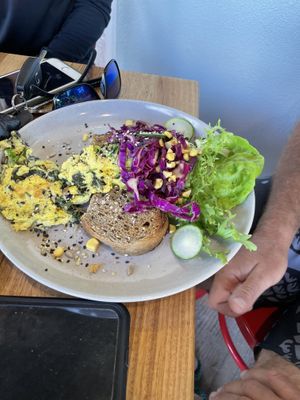 The Lorax-spinach omelette for vegetarian  at Cafe One 3 in Whitsunday