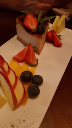 Vegan cheesecake. at JANKEN in Auckland