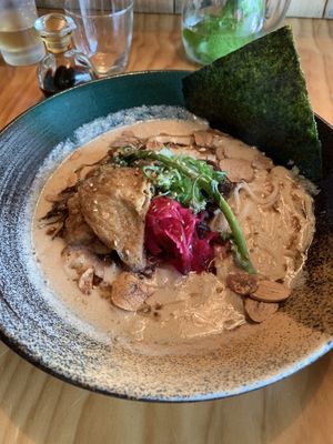 Vegan tonkotsu ramen at JANKEN in Auckland