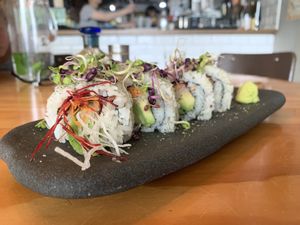 Vegan veggie roll at JANKEN in Auckland