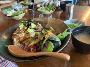 Vegan tofu bowl at JANKEN in Auckland