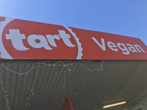 I think the word "vegan" isn't big enough.  at Tart Bakery - Grey Lynn in Auckland