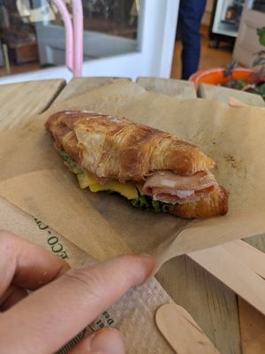 Was better looking before toasting but the taste was amazing at Tart Bakery - Grey Lynn in Auckland