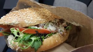 Chicken roll. It's like sweet and sour, really good. at Tart Bakery - Grey Lynn in Auckland