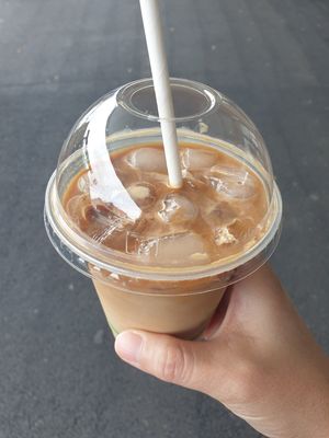 Yummm Iced latte with caramel at Tart Bakery - Grey Lynn in Auckland