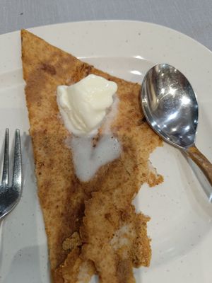 Great smell, good taste 🤤 Peanut Butter Caramel Dosa! at Udipi Ganesh Vilas in Central Singapore
