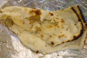 butter naan at Udipi Ganesh Vilas in Central Singapore