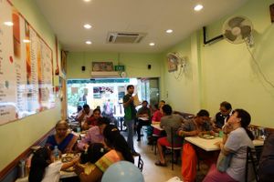 restaurant interior. fully occupied while i was there for 45 min at Udipi Ganesh Vilas in Central Singapore