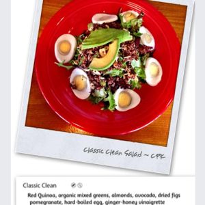 Yummy...classic clean salad at The Clean Plate Kitchen in Clinton