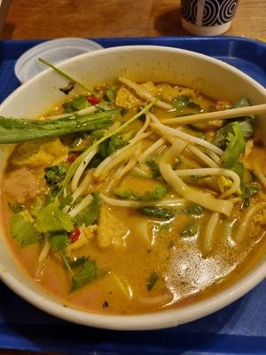 Tofu and mushroom curry soup at Pho in Leeds