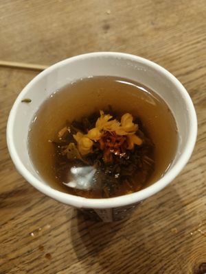 Jasmine flower tea at Pho in Leeds