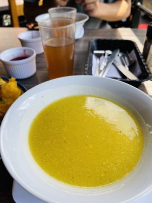 Soup  at Govinda's - Parque Berrio in Medellin