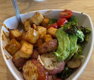   at Govinda's - Parque Berrio in Medellin