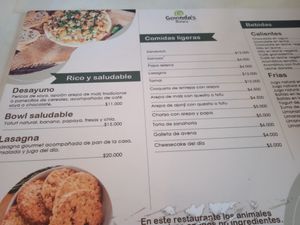 Menú at Govinda's - Parque Berrio in Medellin