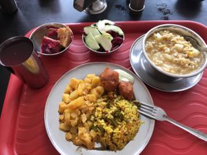 menu of the day at Govinda's - Parque Berrio in Medellin