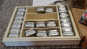 The TEAS... accented by Lime Chiffon...all are just magical! at Muir's Tea Room in Sebastopol