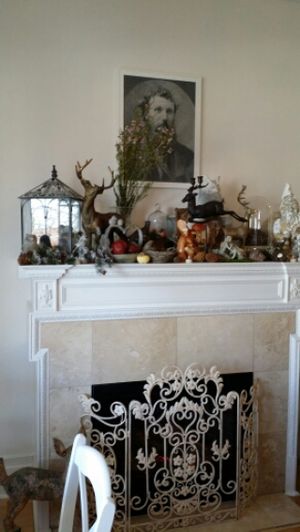 How apropos... John Muir above the Fireplace Mantle! at Muir's Tea Room in Sebastopol