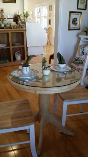 How inviting... A Tea for Two Table! at Muir's Tea Room in Sebastopol