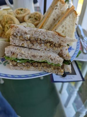Haggis tea sandwich (not my favorite, but still good) at Muir's Tea Room in Sebastopol