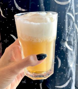 Vegan Butter Beer at the Annual Harry Potter High Tea⚡️  at Muir's Tea Room in Sebastopol