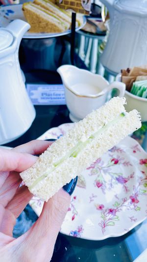 Perfect tea sandwiches   at Muir's Tea Room in Sebastopol