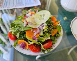 Salad at Muir's Tea Room in Sebastopol