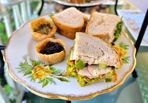 Gluten free savories at Muir's Tea Room in Sebastopol