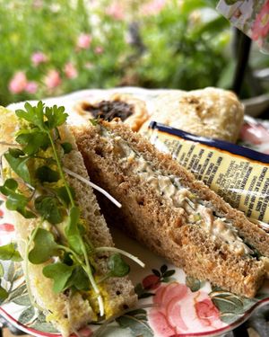 Delicious sandwiches   at Muir's Tea Room in Sebastopol