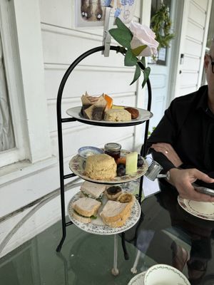The gluten free tower  at Muir's Tea Room in Sebastopol