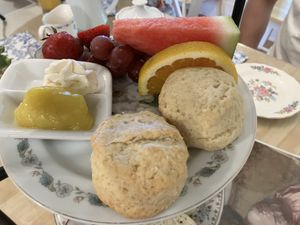 Scones tier  at Muir's Tea Room in Sebastopol