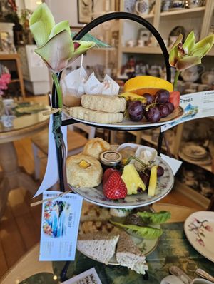 Muir's Holoholo Tiki Tea Service at Muir's Tea Room in Sebastopol