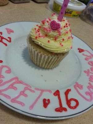 Birthday treats! at Muir's Tea Room in Sebastopol