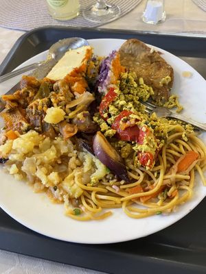 Mixed plate £15  at Edeni Vegan in Budapest