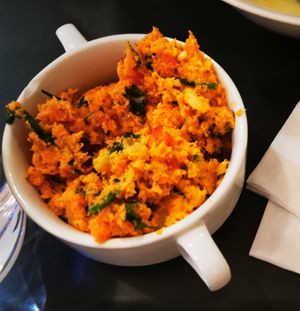 Carrot salad at Edeni Vegan in Budapest