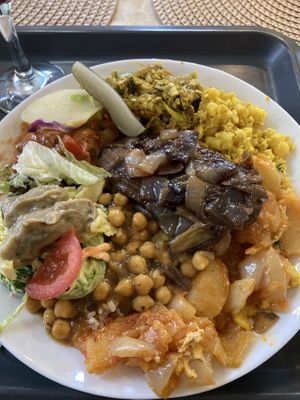 Mix plate — a bit of everything   at Edeni Vegan in Budapest