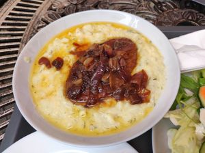 White Pumpkin Dish at Edeni Vegan in Budapest