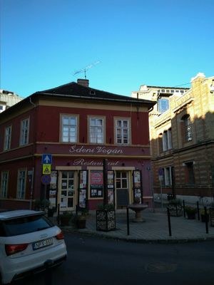 Front at Edeni Vegan in Budapest