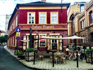 Facade. at Edeni Vegan in Budapest