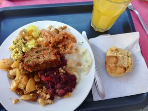 Assiette mixte at Edeni Vegan in Budapest