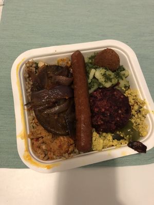 A mix of everything  at Edeni Vegan in Budapest