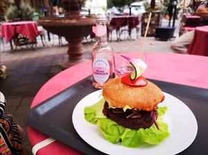 Vegan Burger at Edeni Vegan in Budapest