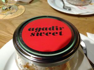 Vegan desert at Agadir Burger in Beer Sheva