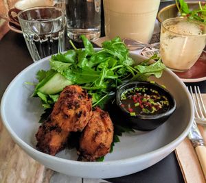 Fritters at Fig Cafe in Castlemaine