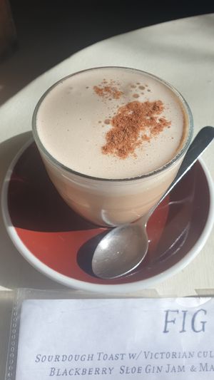 Chai latte at Fig Cafe in Castlemaine