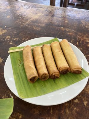 spring rolls  at Soul Organics in Koh Phangan